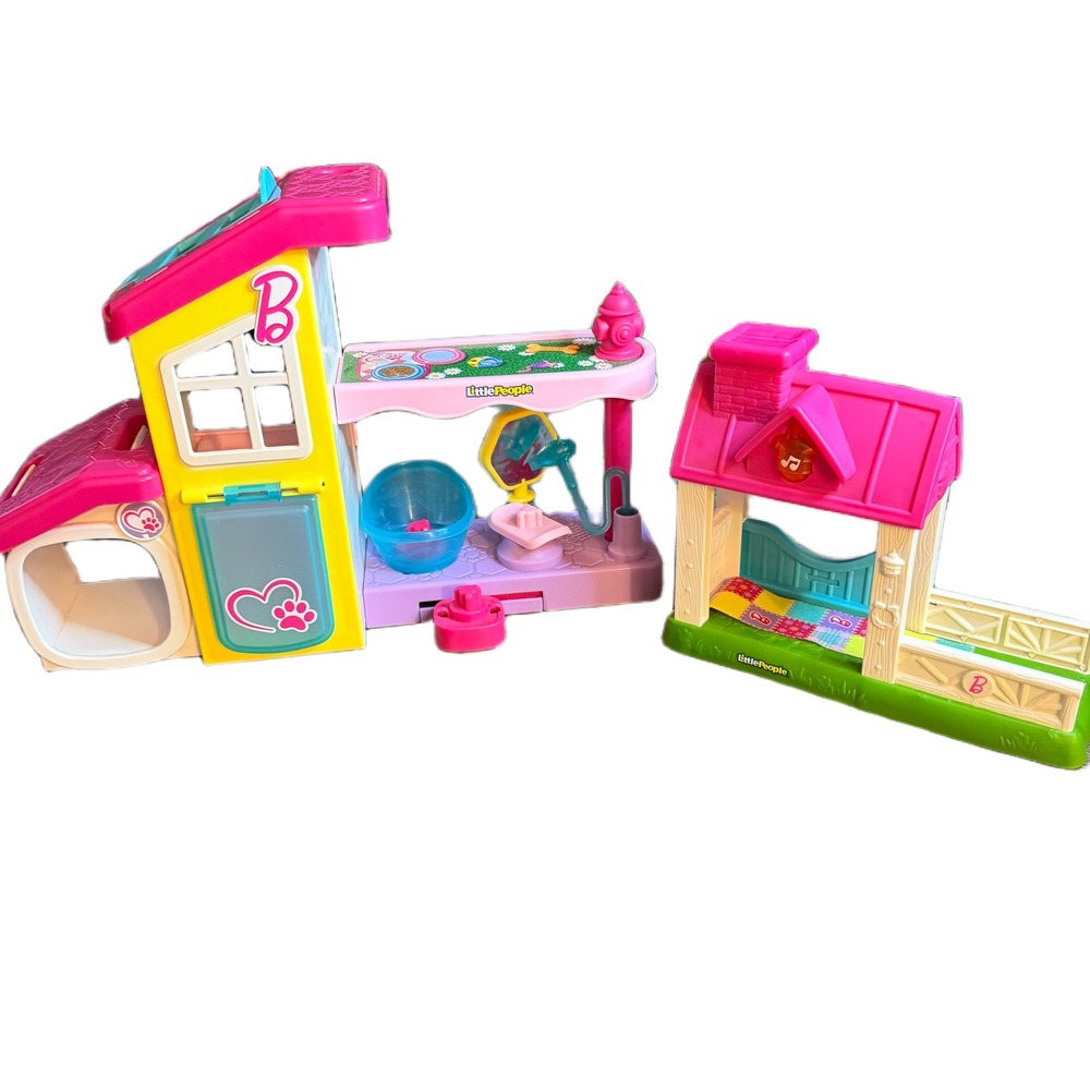 Fisher Price Little People Barbie Pet Grooming Boutique and Animal Stable Set